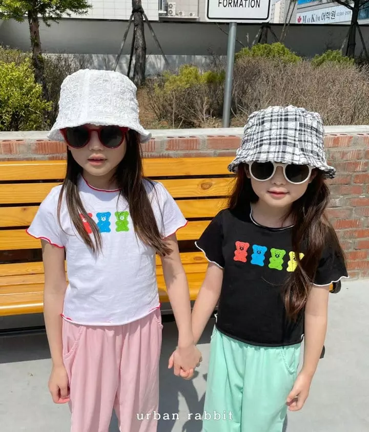 Urban Rabbit - Korean Children Fashion - #prettylittlegirls - Crop Bear Tee
