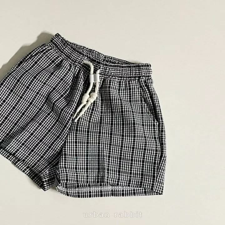 Urban Rabbit - Korean Children Fashion - #stylishchildhood - Leather String Check Pants - 8