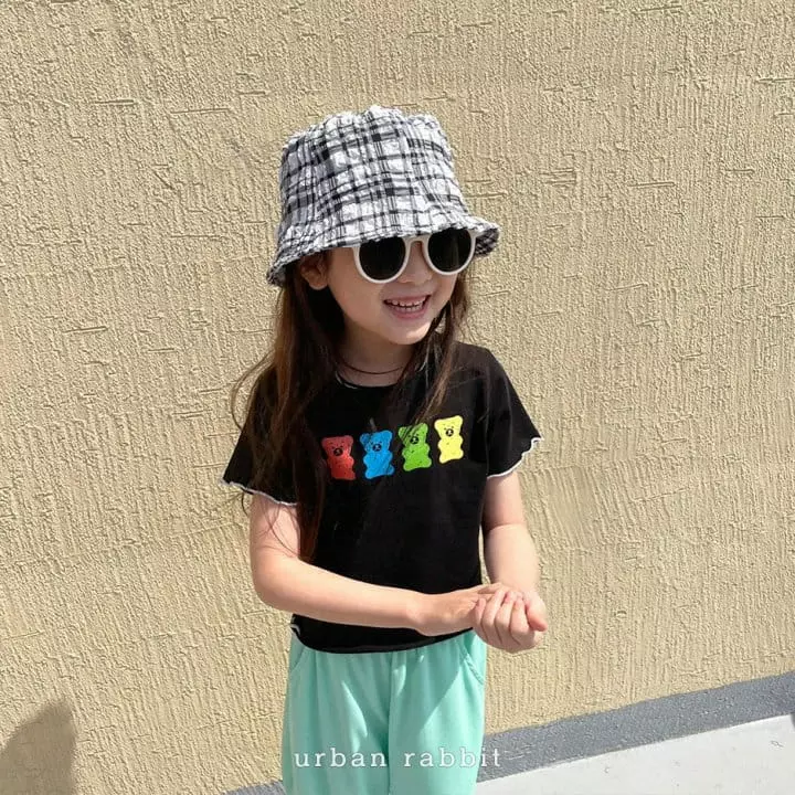 Urban Rabbit - Korean Children Fashion - #todddlerfashion - Crop Bear Tee - 2