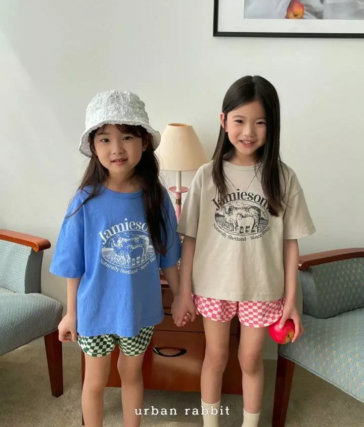 Urban Rabbit - Korean Children Fashion - #todddlerfashion - Checker Shorts