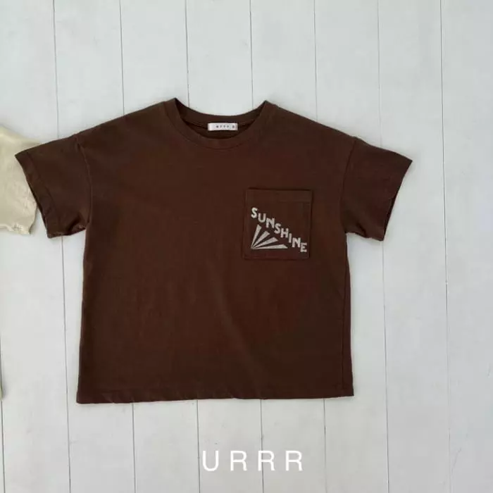Urrr - Korean Children Fashion - #Kfashion4kids - Sun Shine Pocket Long Tee - 2