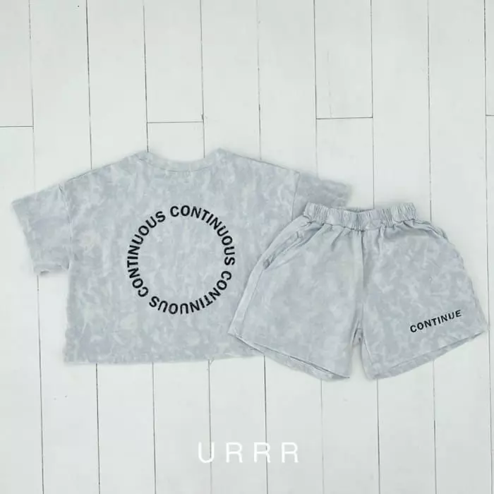 Urrr - Korean Children Fashion - #Kfashion4kids - Continue Top Bottom Set