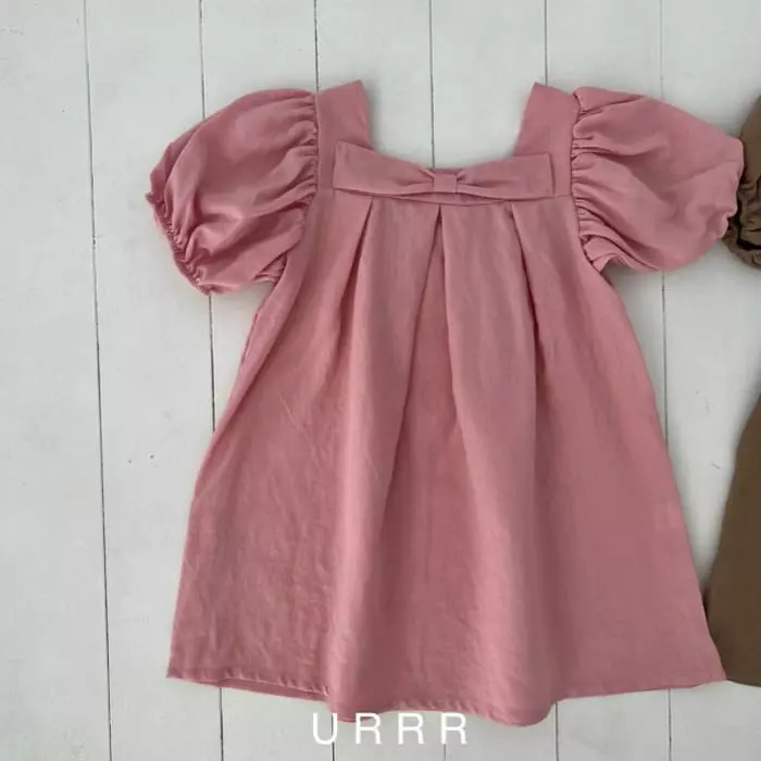 Urrr - Korean Children Fashion - #childofig - Ribbon One-piece - 2