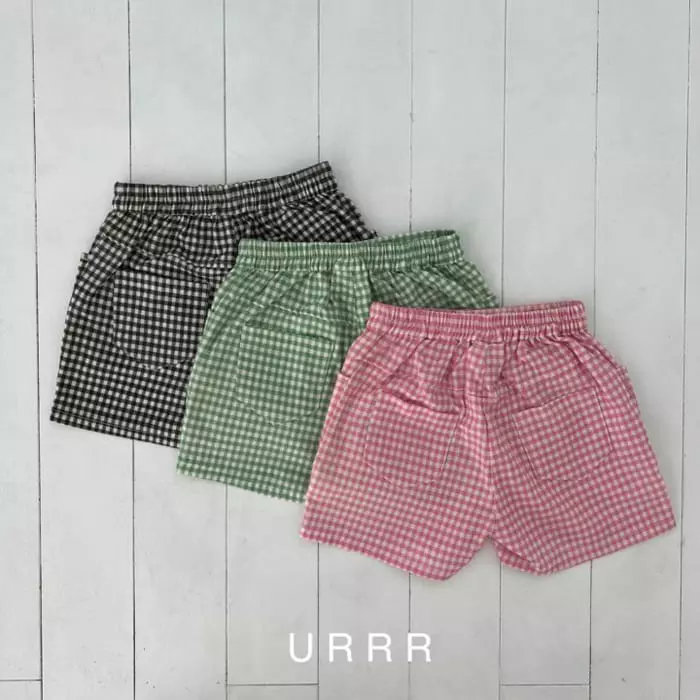 Urrr - Korean Children Fashion - #discoveringself - Cutty Check Pants - 2