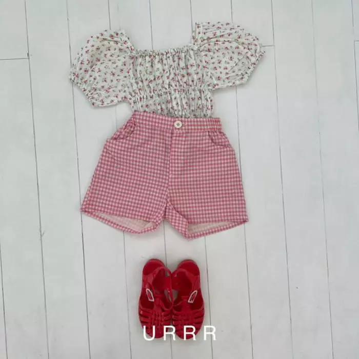 Urrr - Korean Children Fashion - #fashionkids - Cutty Check Pants - 3