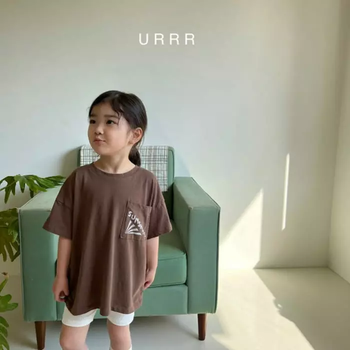 Urrr - Korean Children Fashion - #fashionkids - Sun Shine Pocket Long Tee - 12