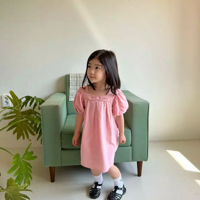 Urrr - Korean Children Fashion - #fashionkids - Ribbon One-piece - 6