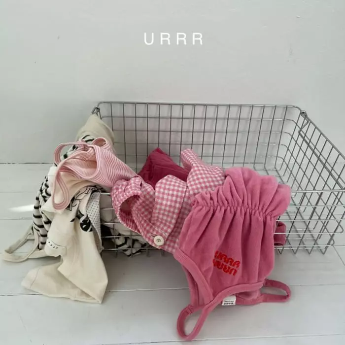 Urrr - Korean Children Fashion - #discoveringself - Peach One-piece - 4