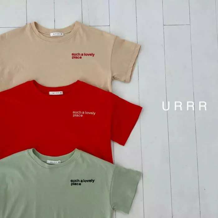 Urrr - Korean Children Fashion - #fashionkids - Search Embroidery Tee