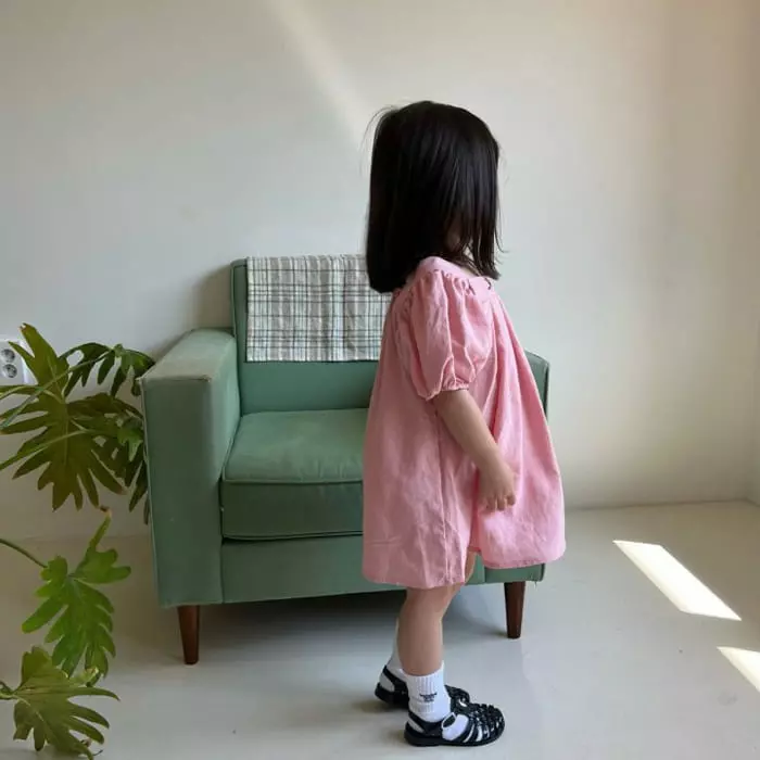 Urrr - Korean Children Fashion - #kidsshorts - Ribbon One-piece - 7