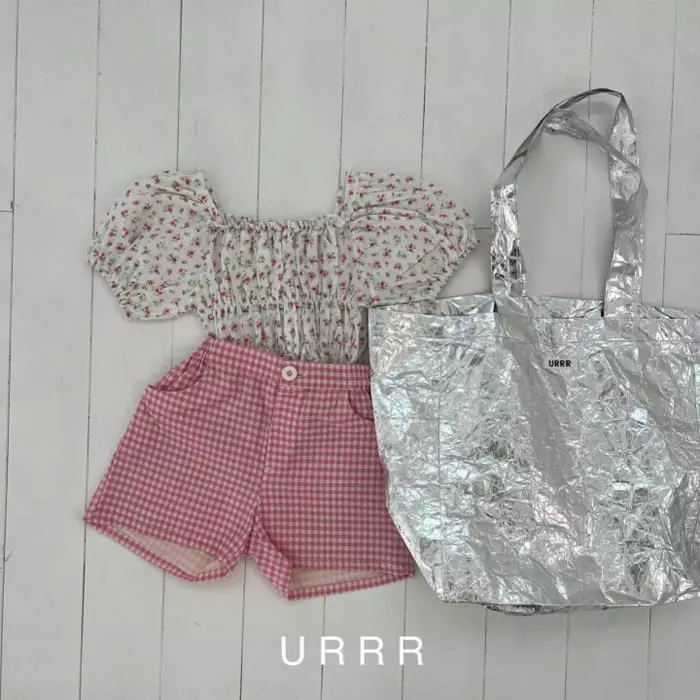 Urrr - Korean Children Fashion - #kidsstore - Cutty Check Pants - 5