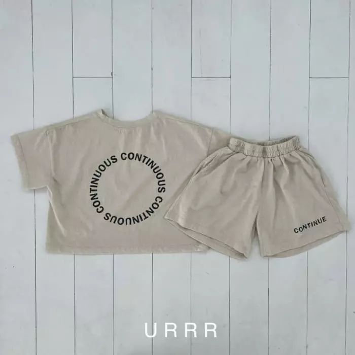 Urrr - Korean Children Fashion - #littlefashionista - Continue Top Bottom Set - 2