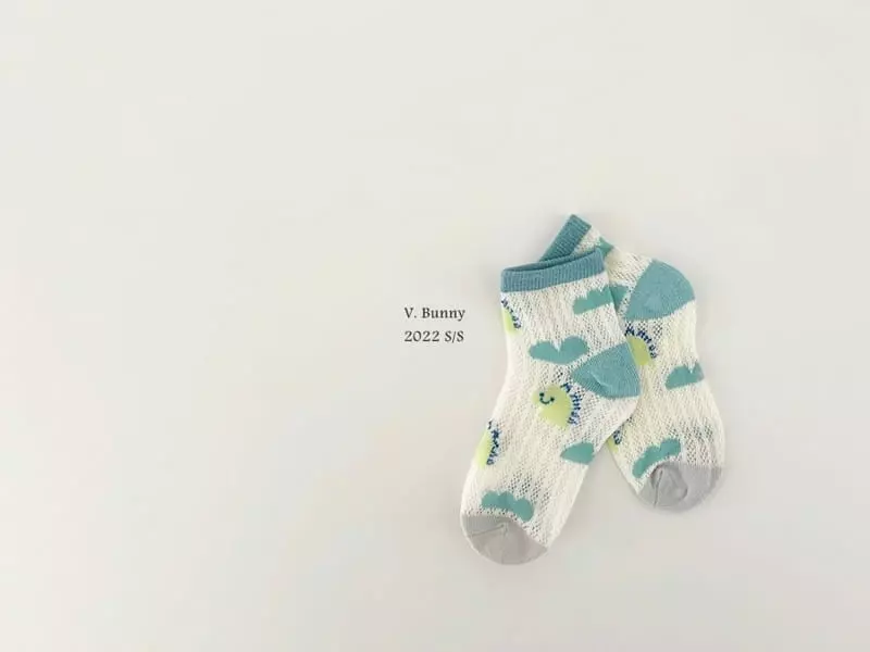 V Bunny - Korean Children Fashion - #kidzfashiontrend - Dino Socks Set  - 4