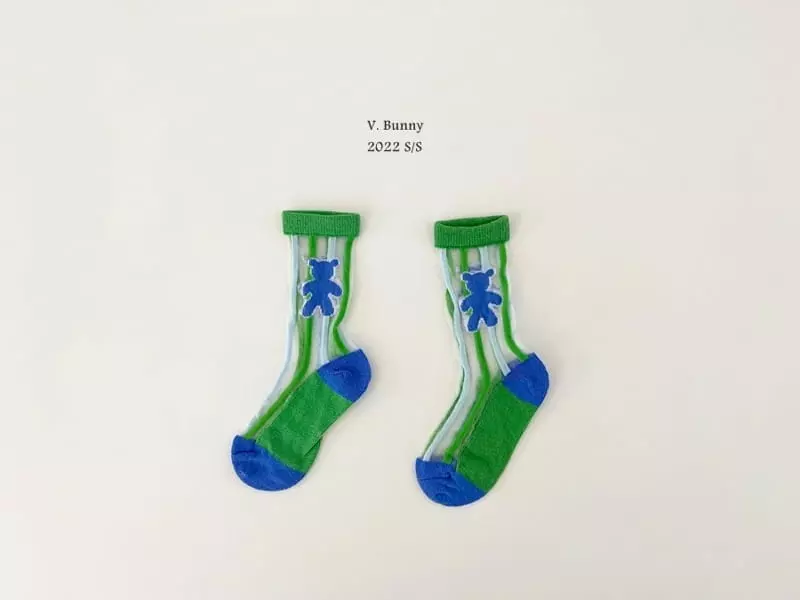 V Bunny - Korean Children Fashion - #Kfashion4kids - Three Gimi Socks Set - 3