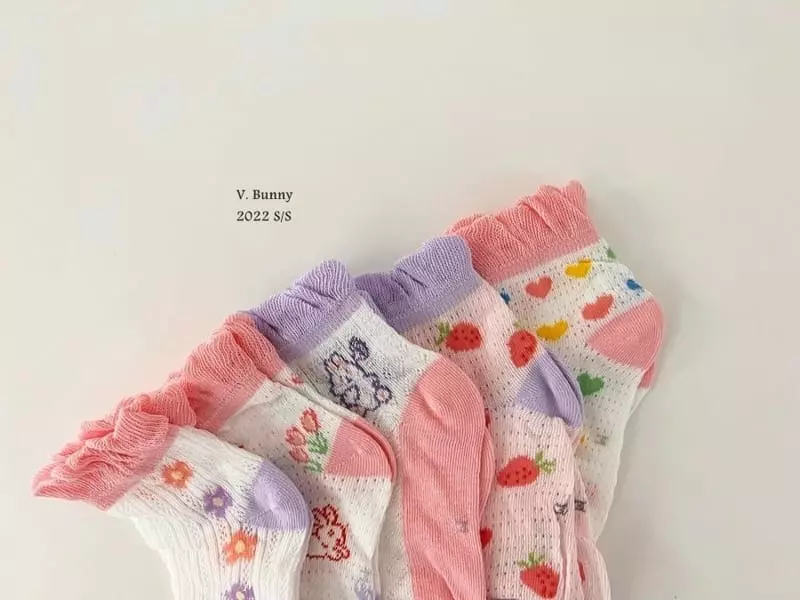V Bunny - Korean Children Fashion - #Kfashion4kids - Hare Socks Set - 2