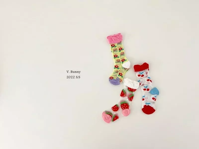 V Bunny - Korean Children Fashion - #Kfashion4kids - Straw Socks Set - 7