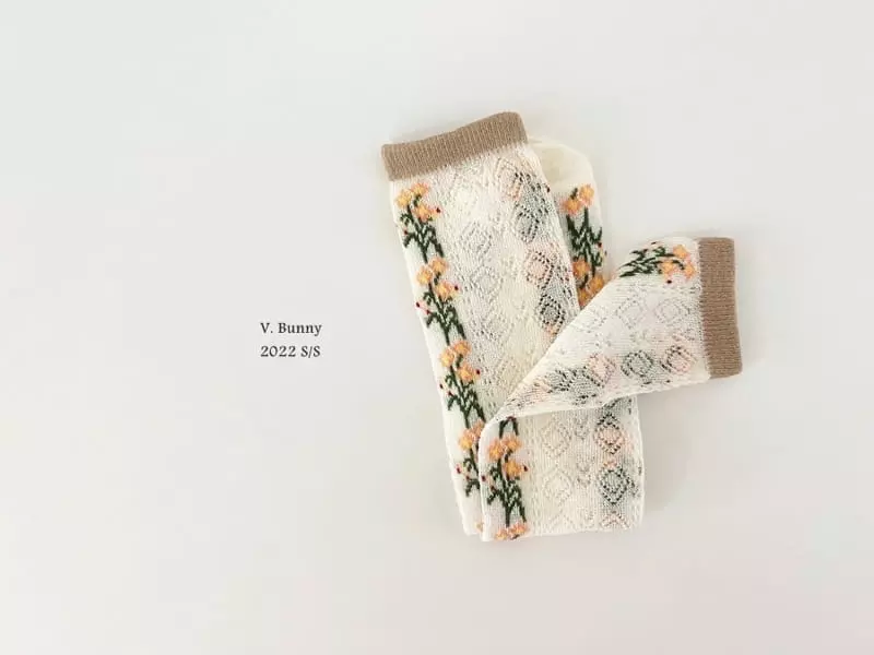 V Bunny - Korean Children Fashion - #childofig - Off Socks Set - 2