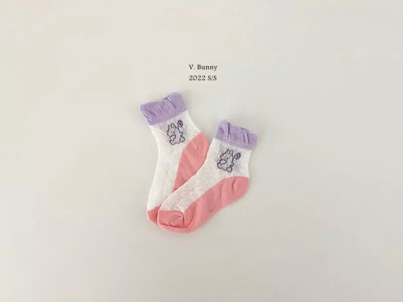 V Bunny - Korean Children Fashion - #childofig - Hare Socks Set - 7