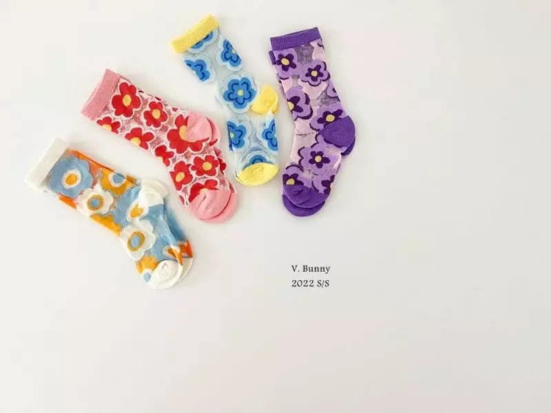 V Bunny - Korean Children Fashion - #childofig - Popo Socks Set - 6