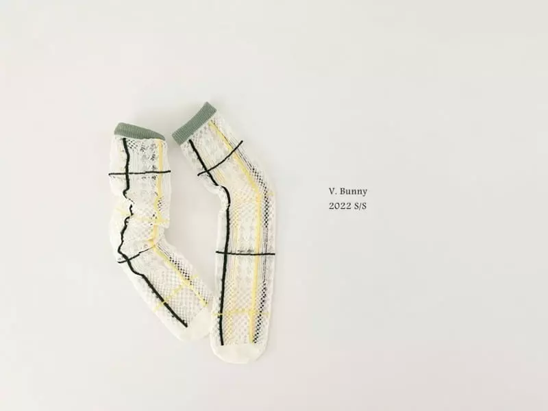 V Bunny - Korean Children Fashion - #childrensboutique - Off Socks Set - 3