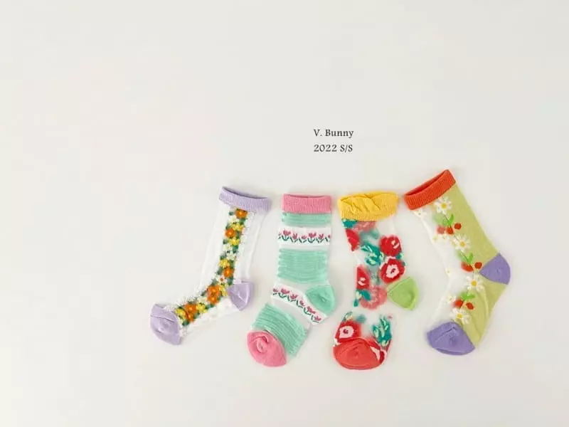V Bunny - Korean Children Fashion - #childrensboutique - Mogle Socks Set - 6