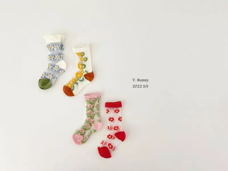 V Bunny - Korean Children Fashion - #childrensboutique - Nia Socks Set - 5