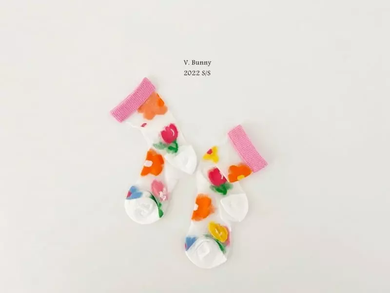 V Bunny - Korean Children Fashion - #childrensboutique - Lev Socks Set - 2