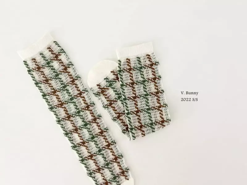 V Bunny - Korean Children Fashion - #childrensboutique - Off Socks Set - 4