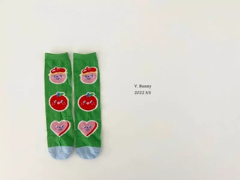 V Bunny - Korean Children Fashion - #designkidswear - Ppi Ppi Socks Set - 2