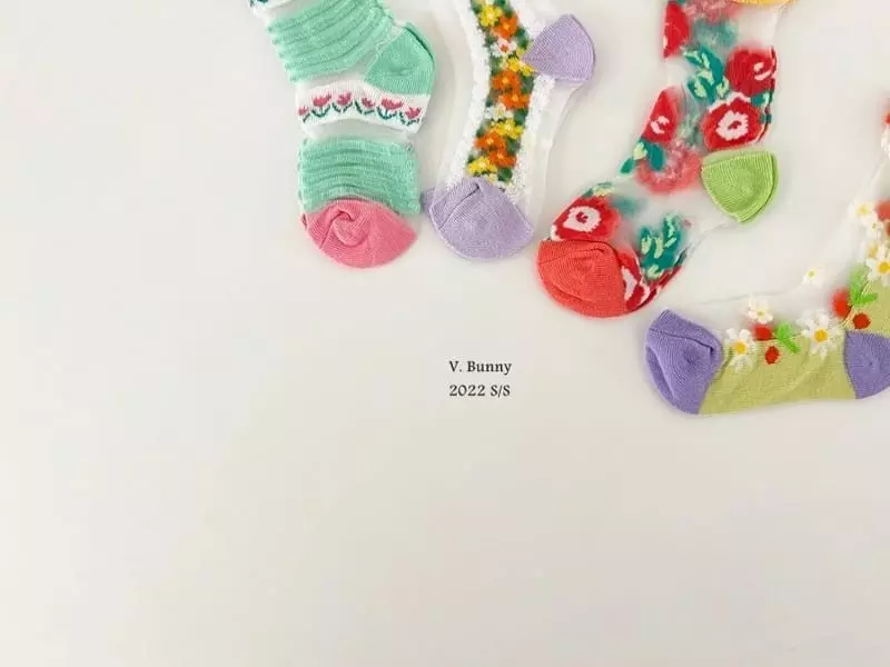 V Bunny - Korean Children Fashion - #designkidswear - Mogle Socks Set - 7