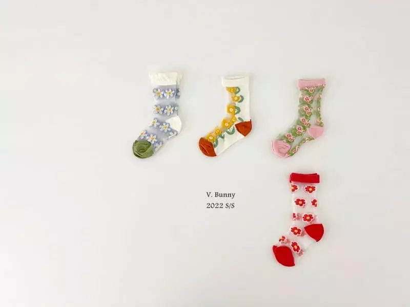 V Bunny - Korean Children Fashion - #designkidswear - Nia Socks Set - 6