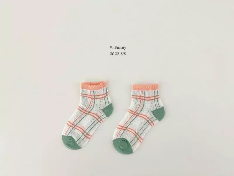 V Bunny - Korean Children Fashion - #discoveringself - Pins Socks Set - 2
