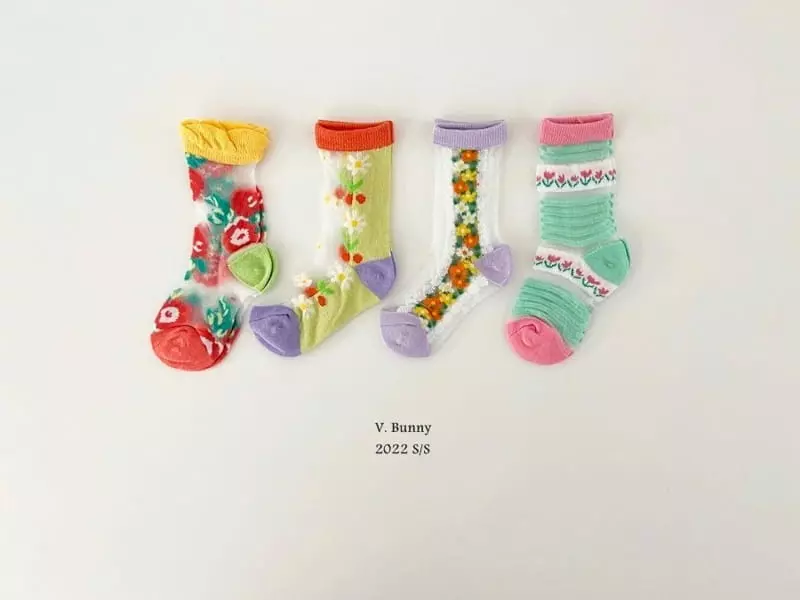 V Bunny - Korean Children Fashion - #discoveringself - Mogle Socks Set - 8