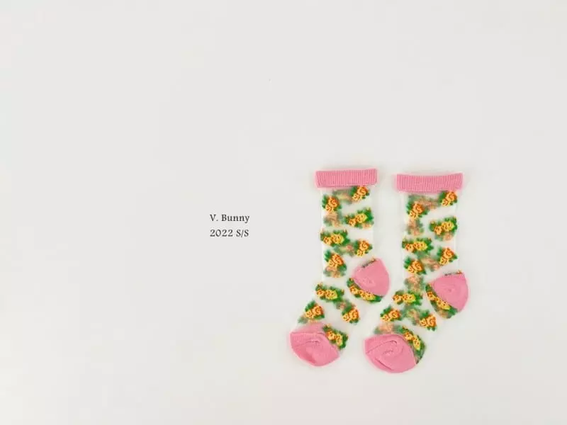 V Bunny - Korean Children Fashion - #designkidswear - Lev Socks Set - 4