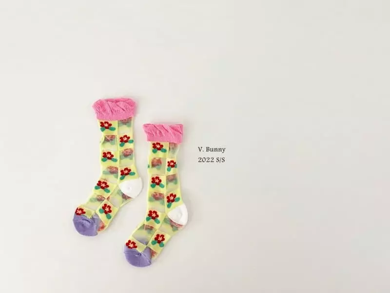 V Bunny - Korean Children Fashion - #discoveringself - Straw Socks Set - 2