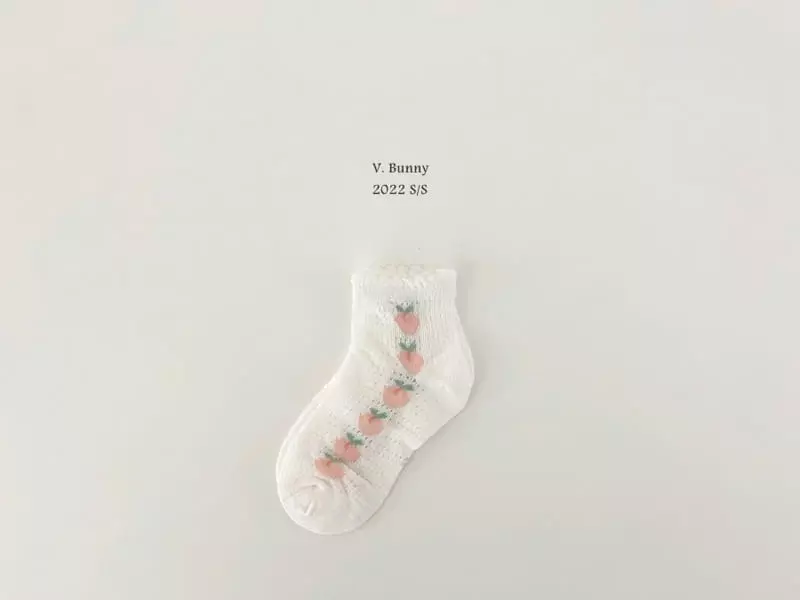 V Bunny - Korean Children Fashion - #fashionkids - Pins Socks Set - 3