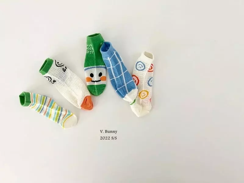 V Bunny - Korean Children Fashion - #kidsshorts - Have Socks Set - 2