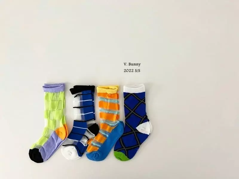V Bunny - Korean Children Fashion - #kidsshorts - Tube Sock Set - 7