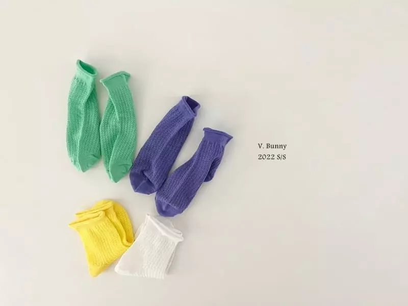 V Bunny - Korean Children Fashion - #kidsshorts - Color Paper Socks Set - 5