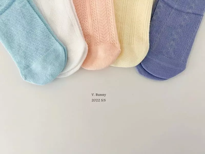 V Bunny - Korean Children Fashion - #kidsstore - Necora Socks Set - 7