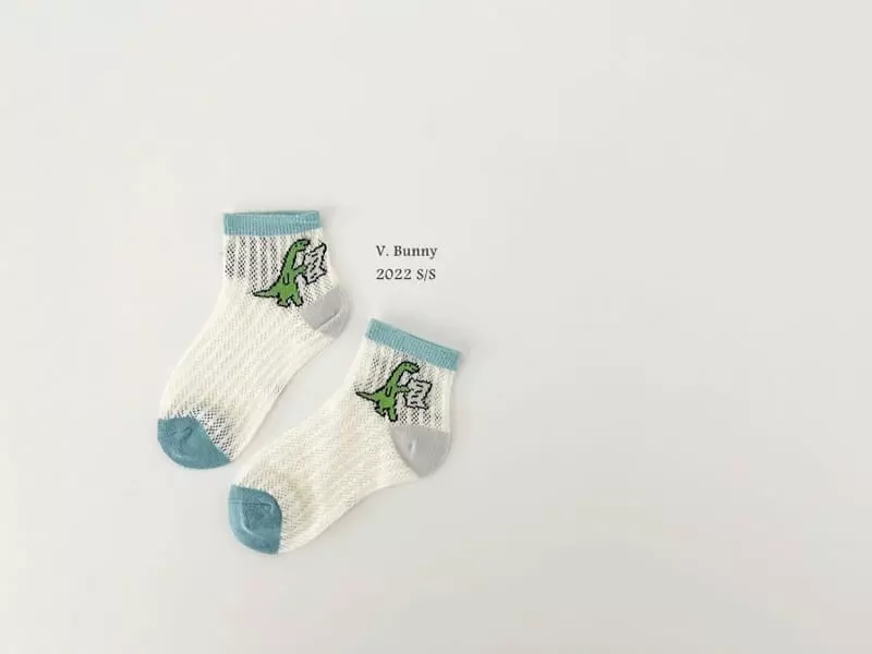 V Bunny - Korean Children Fashion - #kidsstore - Dino Socks Set  - 2