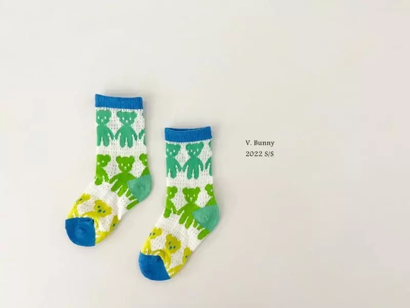 V Bunny - Korean Children Fashion - #kidsstore - Three Gimi Socks Set