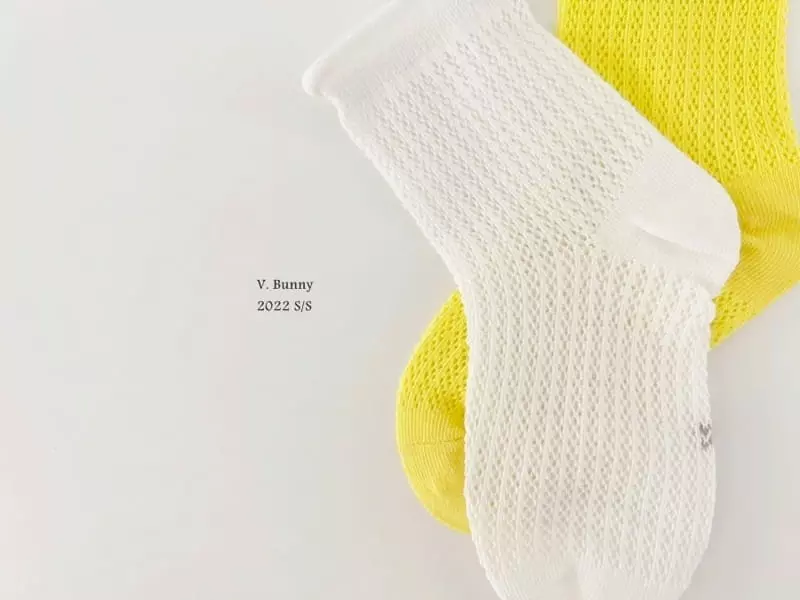 V Bunny - Korean Children Fashion - #kidsstore - Color Paper Socks Set - 6