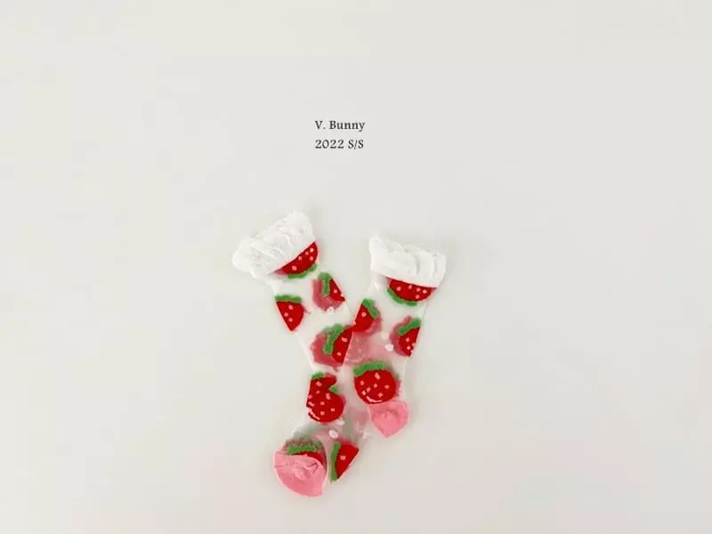 V Bunny - Korean Children Fashion - #kidsstore - Straw Socks Set - 5