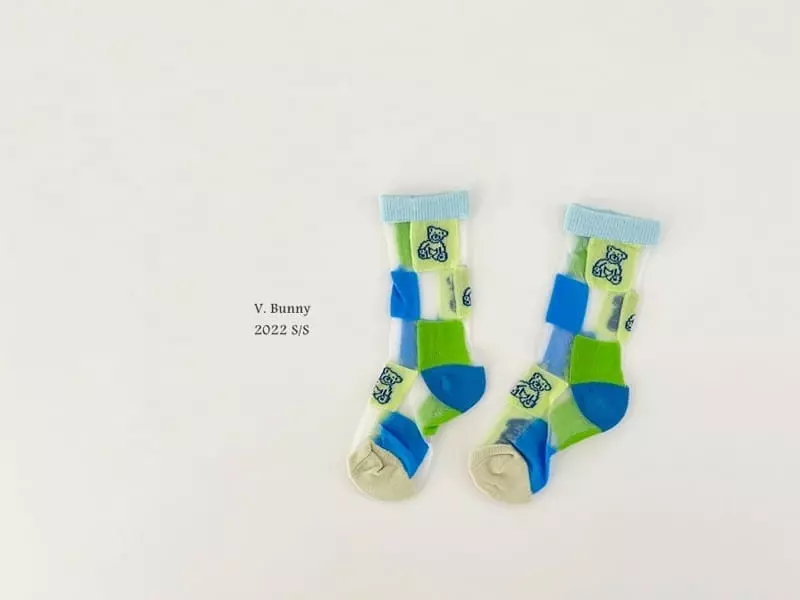 V Bunny - Korean Children Fashion - #kidzfashiontrend - Three Gimi Socks Set - 2