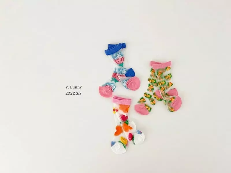 V Bunny - Korean Children Fashion - #kidzfashiontrend - Lev Socks Set - 8