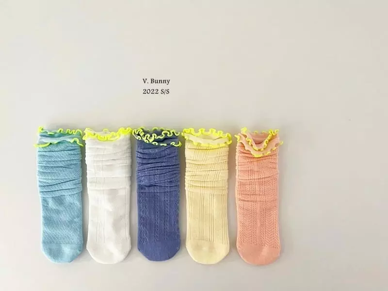 V Bunny - Korean Children Fashion - #littlefashionista - Necora Socks Set - 10