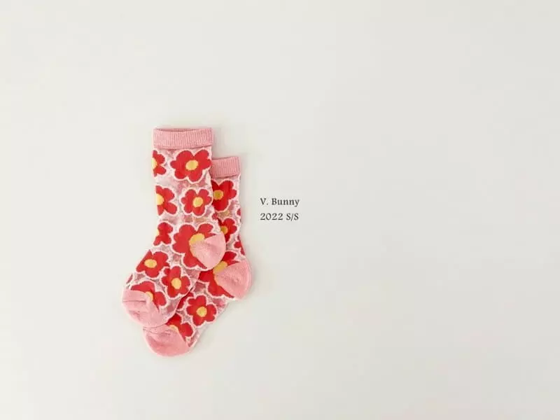 V Bunny - Korean Children Fashion - #littlefashionista - Popo Socks Set - 2