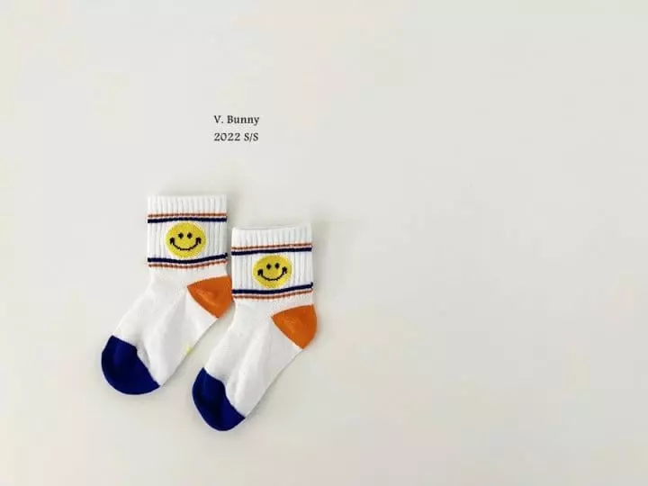 V Bunny - Korean Children Fashion - #magicofchildhood - Smiley Socks Set - 2