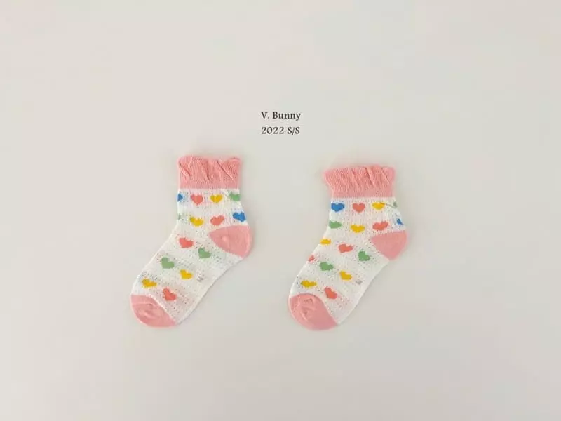 V Bunny - Korean Children Fashion - #littlefashionista - Hare Socks Set - 4